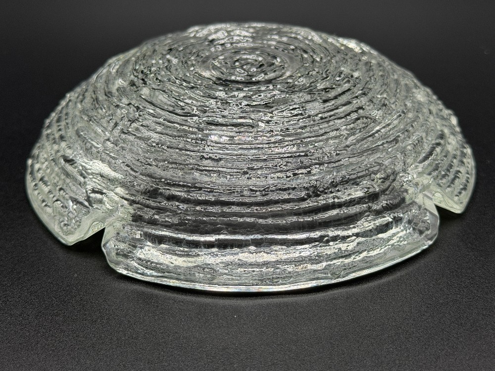 Vintage Iittala Finland Seita Glass Ashtray by Tapio Wirkkala