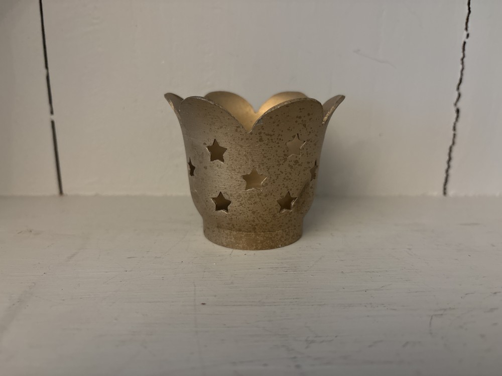 Star Brass Votive Candle Holder Scallop