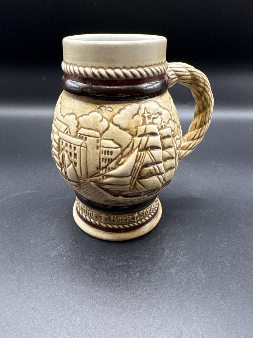 Avon 1982 Sailing Ship Stein ~4.5 in H Vintage