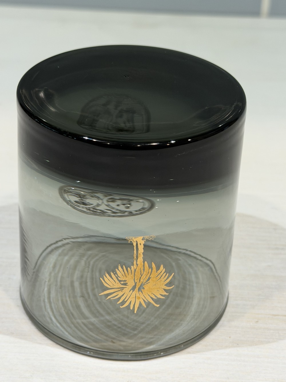 Vintage Black South Carolina Themed Glass