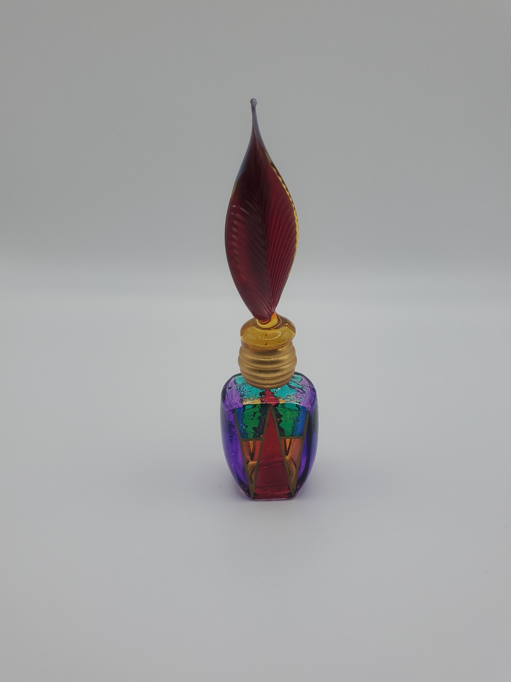Murano Art Glass Mini Perfume Bottle