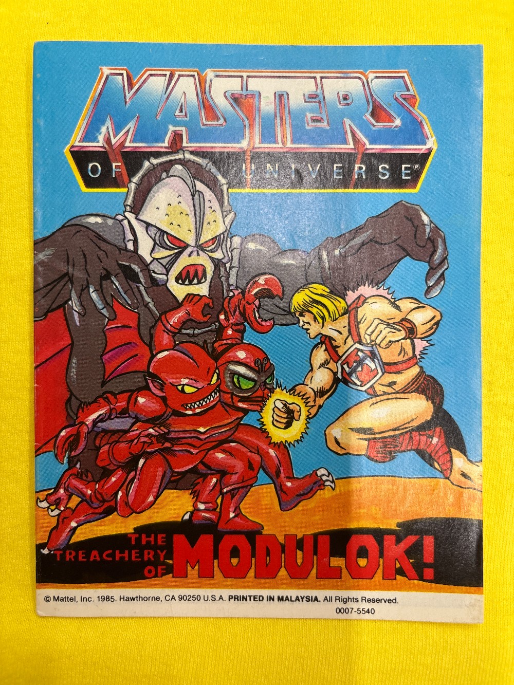 MOTU Mini Comic The Treachery of Modulok!