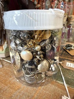 Jar of 55+ Clips Only Earrings Jewlery
