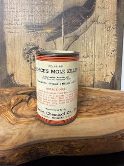 Force's Mole Killer Tin Can Vintage Poison Can