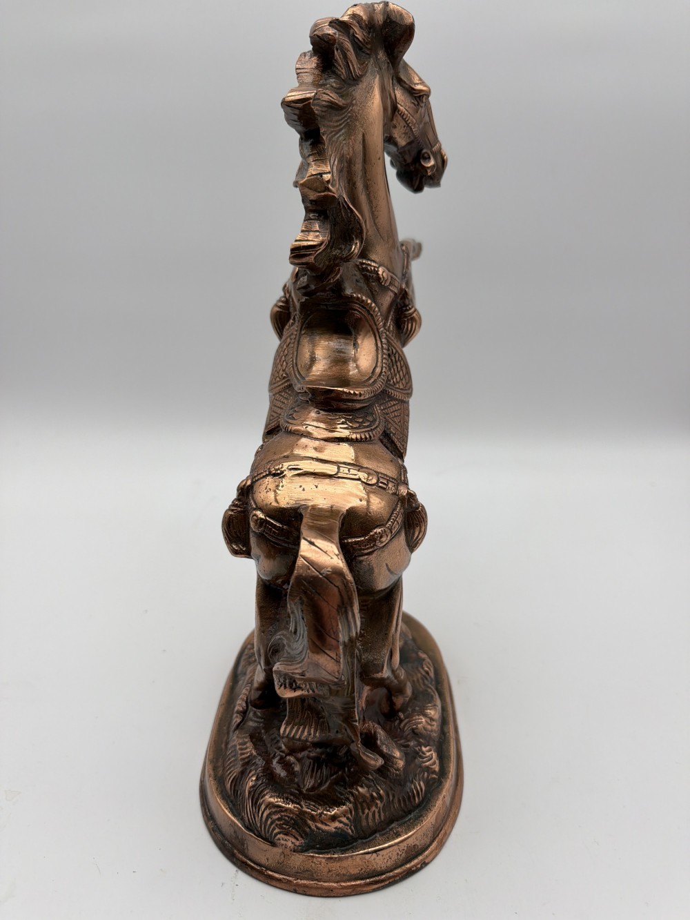Vintage Cast Copper Horse Sculpture