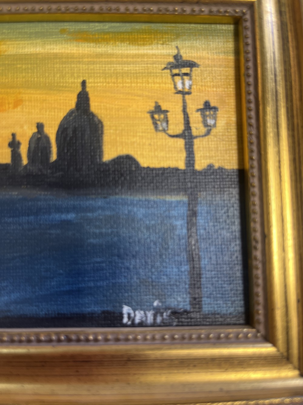 “Venetian Postcard” mini art framed