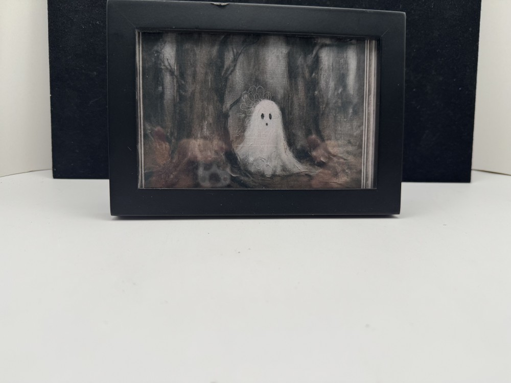BABY GHOST MINI FRAMED PRINT