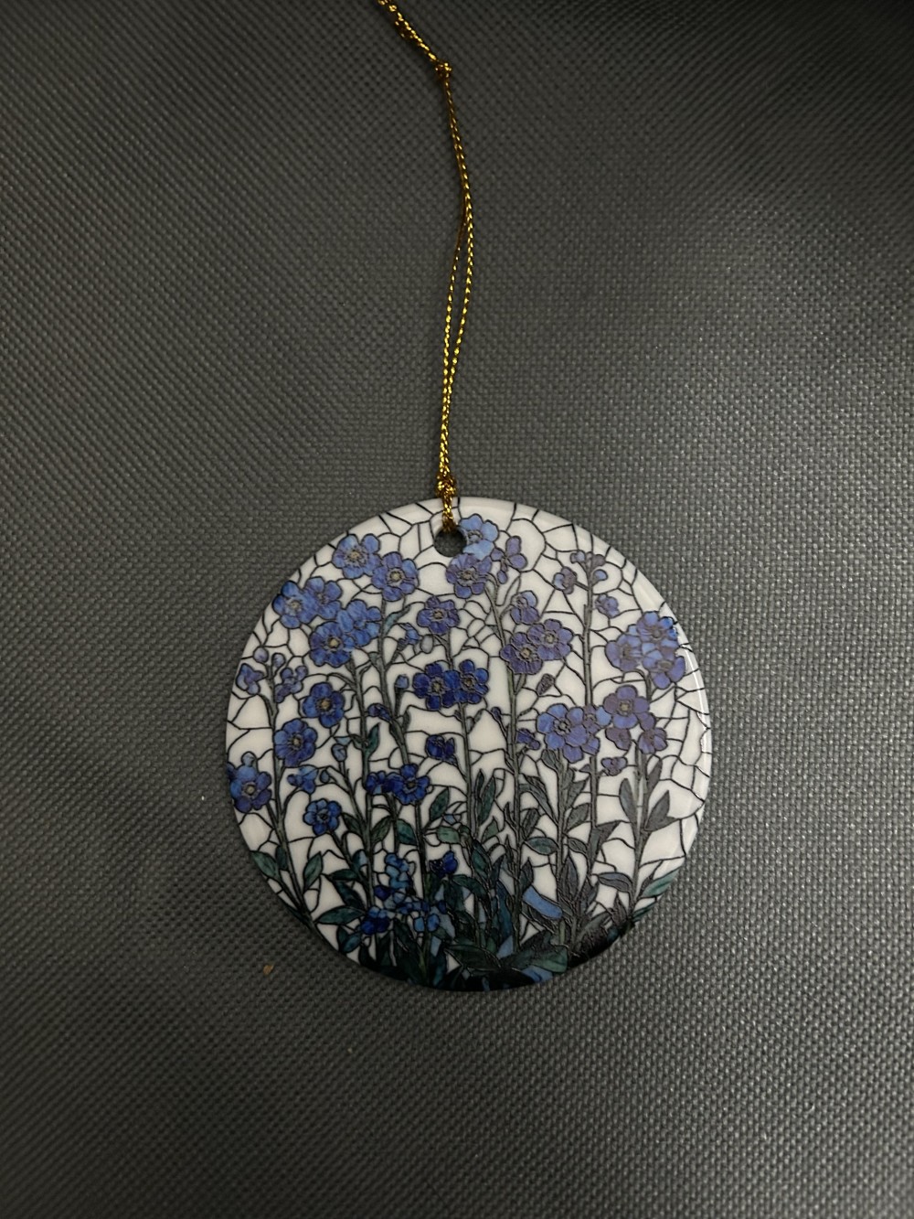 Ceramic Ornament - Forget me not