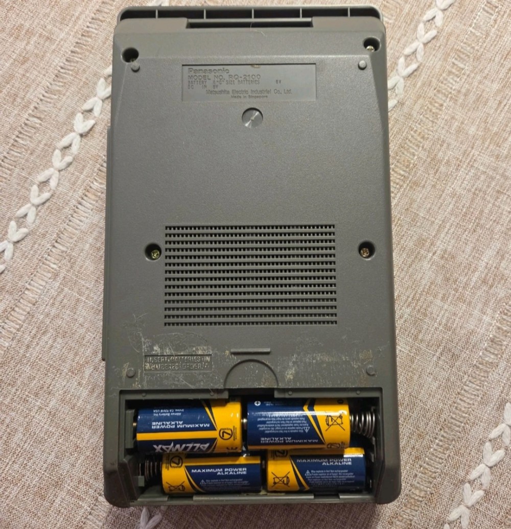 VTG Panasonic Portable Cassette Recorder Works! AS IS