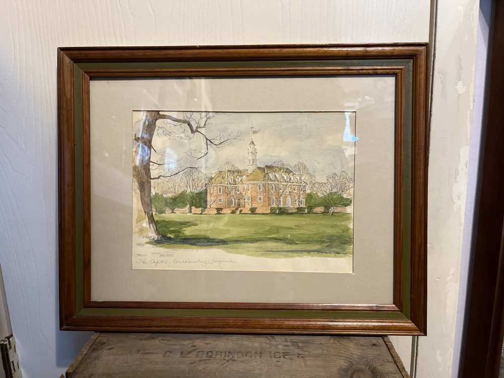 Vtg Charles Overly Williamsburg print