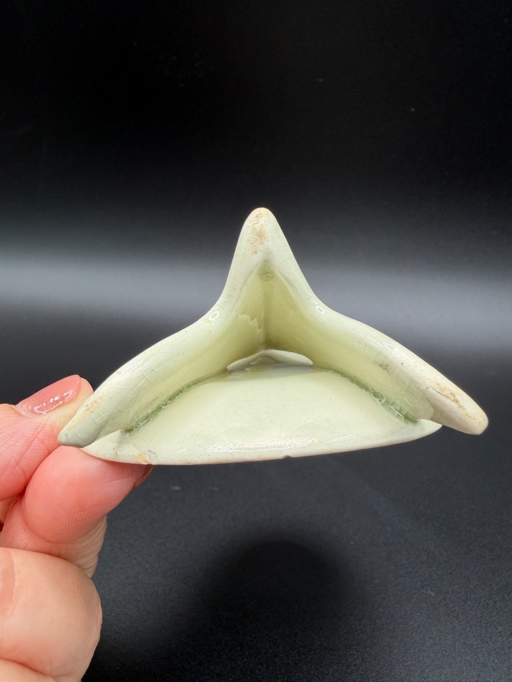 Antique French Faience Miniature 3 Inch Easel Plate - Le Roi Dagobert by G.D. Paris