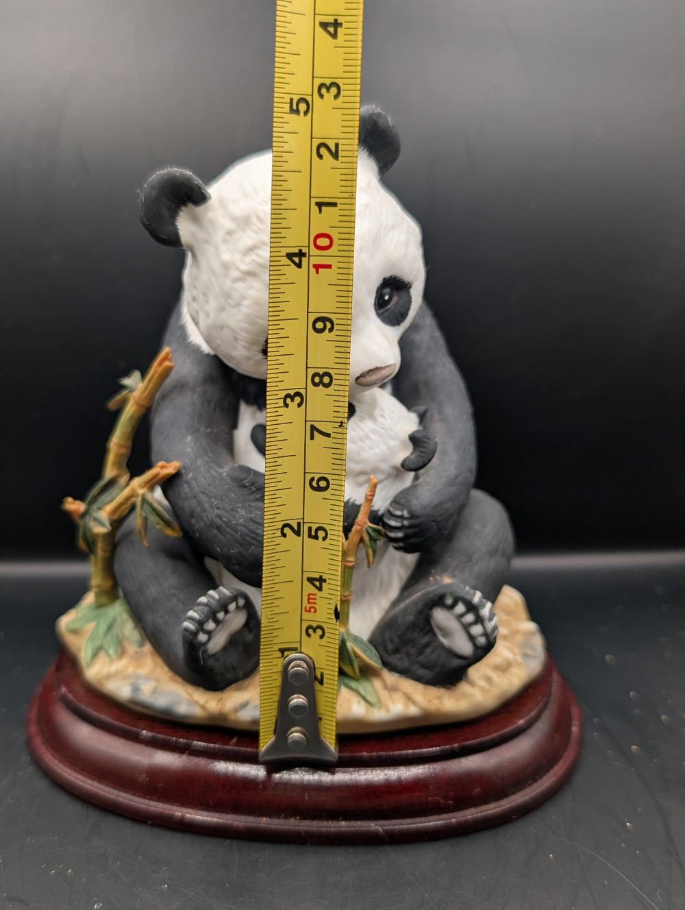 Homco porcelain panda mom and baby