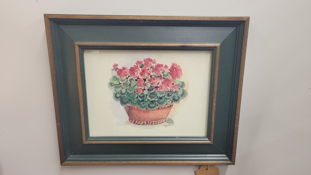 Watercolor Geraniums