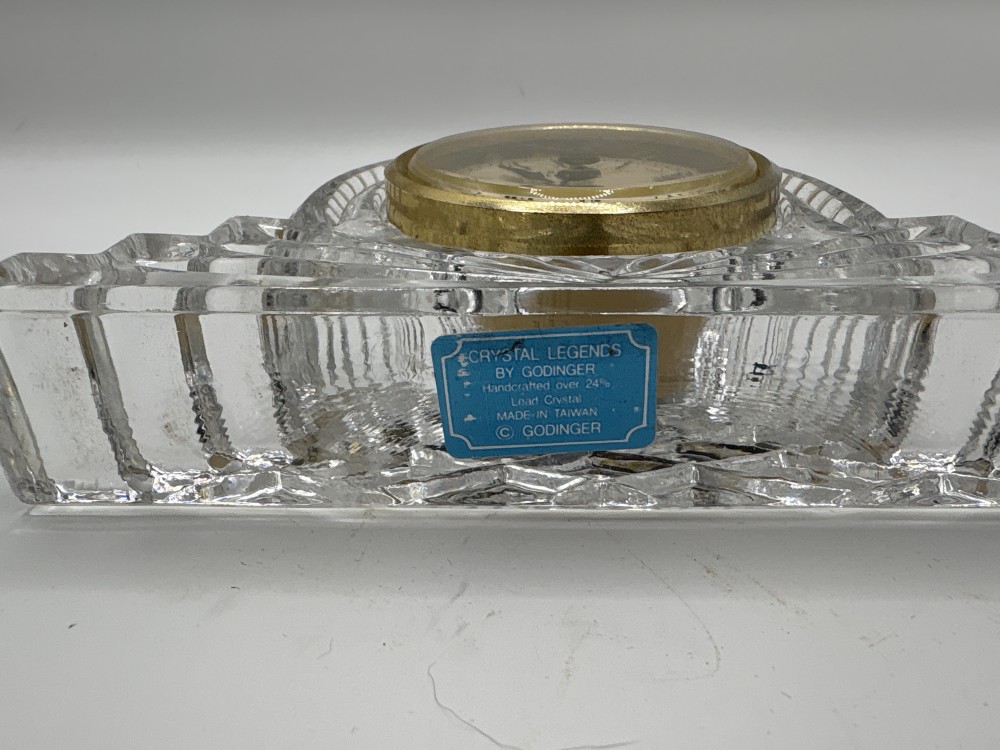 Crystal Legends Godinger Quartz Clock