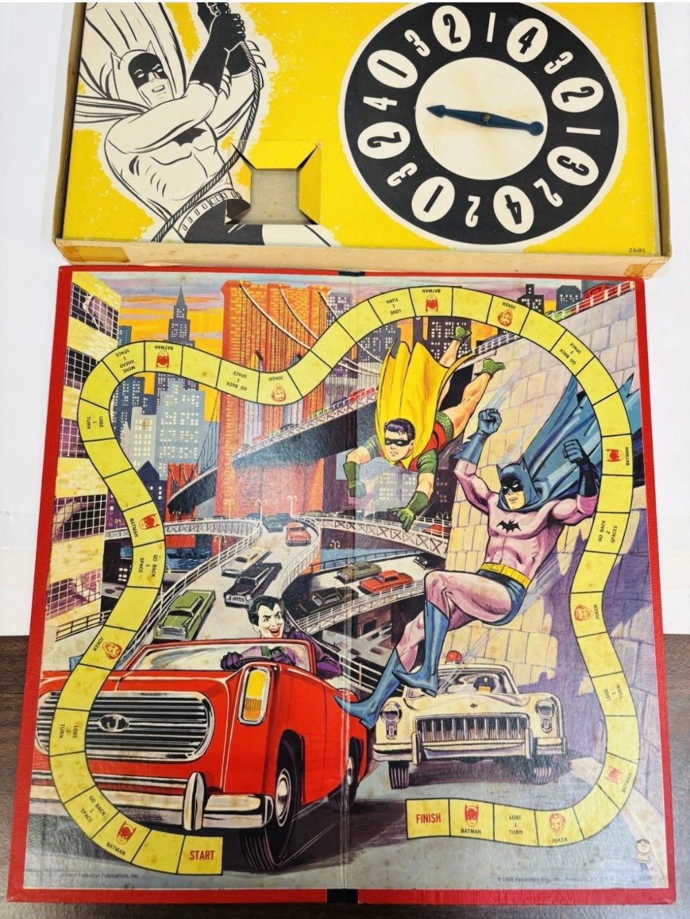 Board Game Hasbro Batman and Robin Capture the Joker No. 2685 Vintage 1965 DC Comics