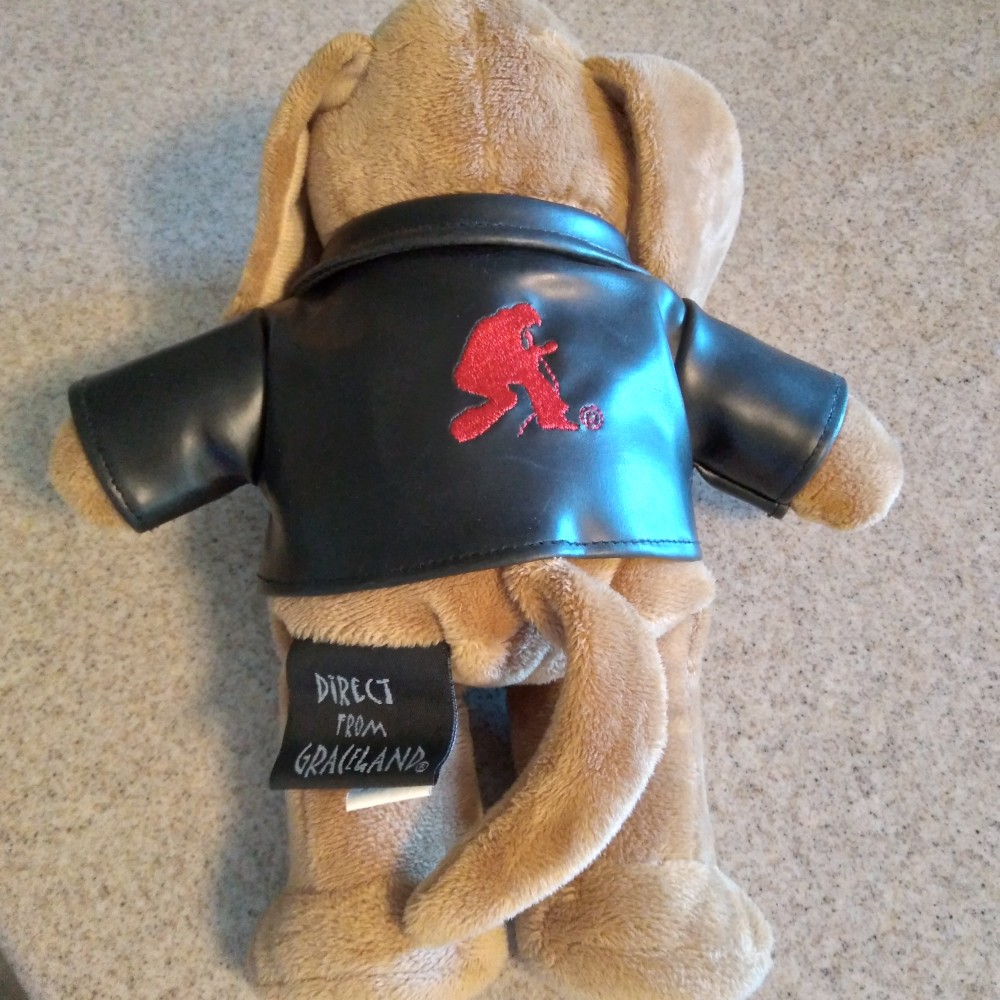 Elvis Plush Hound Dog from Graceland with Black Jacket