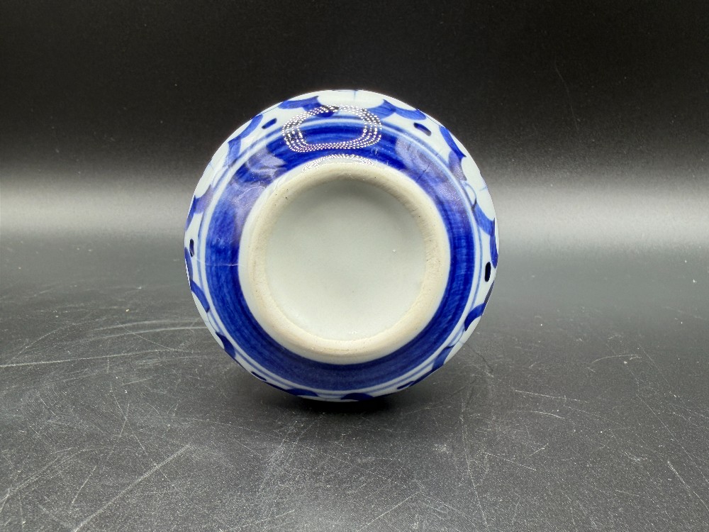 Blue & White Pineapple Bud Vase