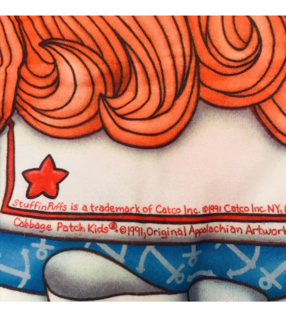 Pillow Sleeping Bag Cabbage Patch Kids StuffinPuffs 1991 Catco Roll Up Storage Sack