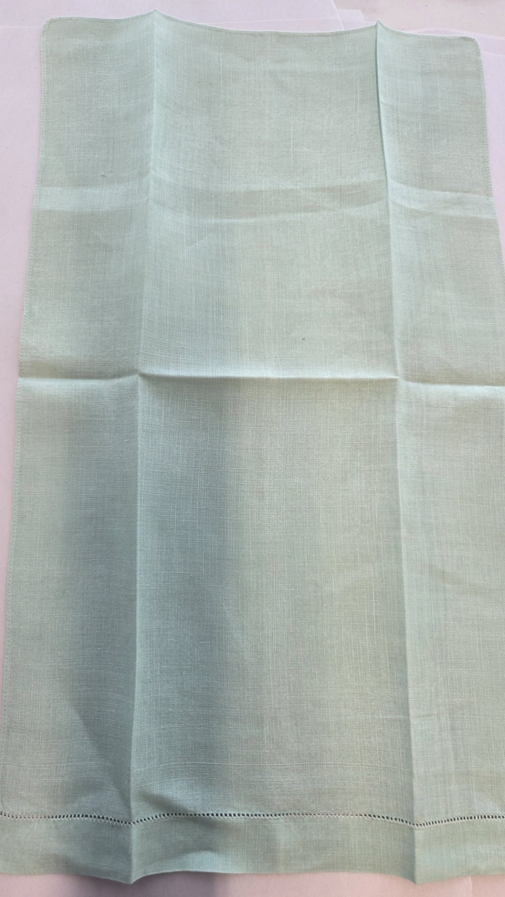 LN-968 light green linen hand towel