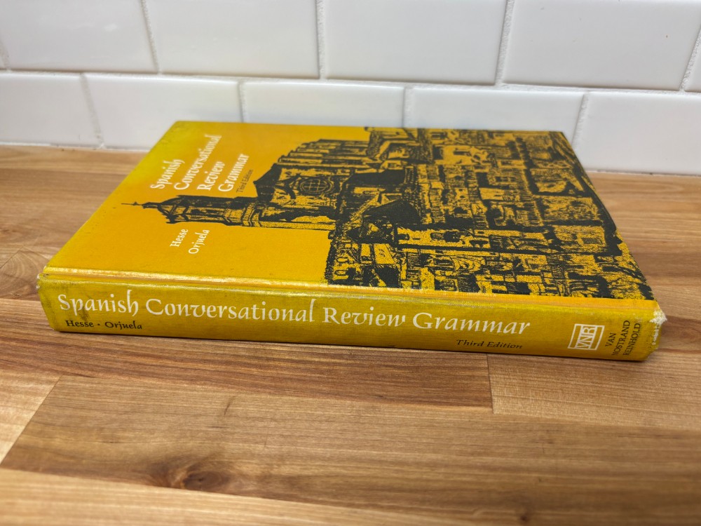 Book Spanish Conversational Review Grammar Third Edition Hesse Orihuela 1970 Hardcover