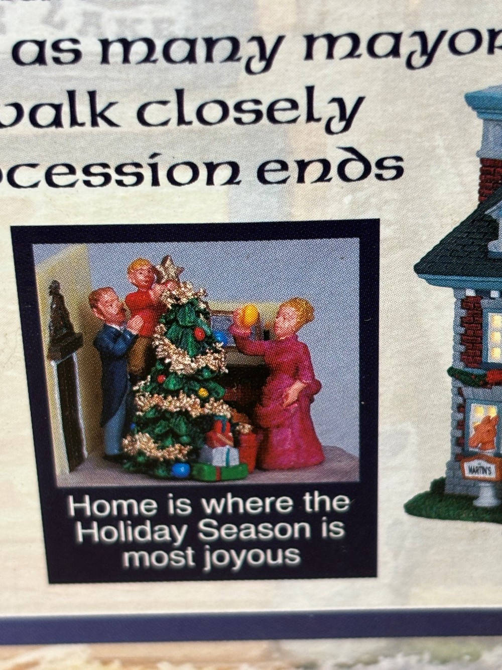 Carole Towne Martin's Manor Christmas Village House 2006 Lemax Lighted Building w/ Box