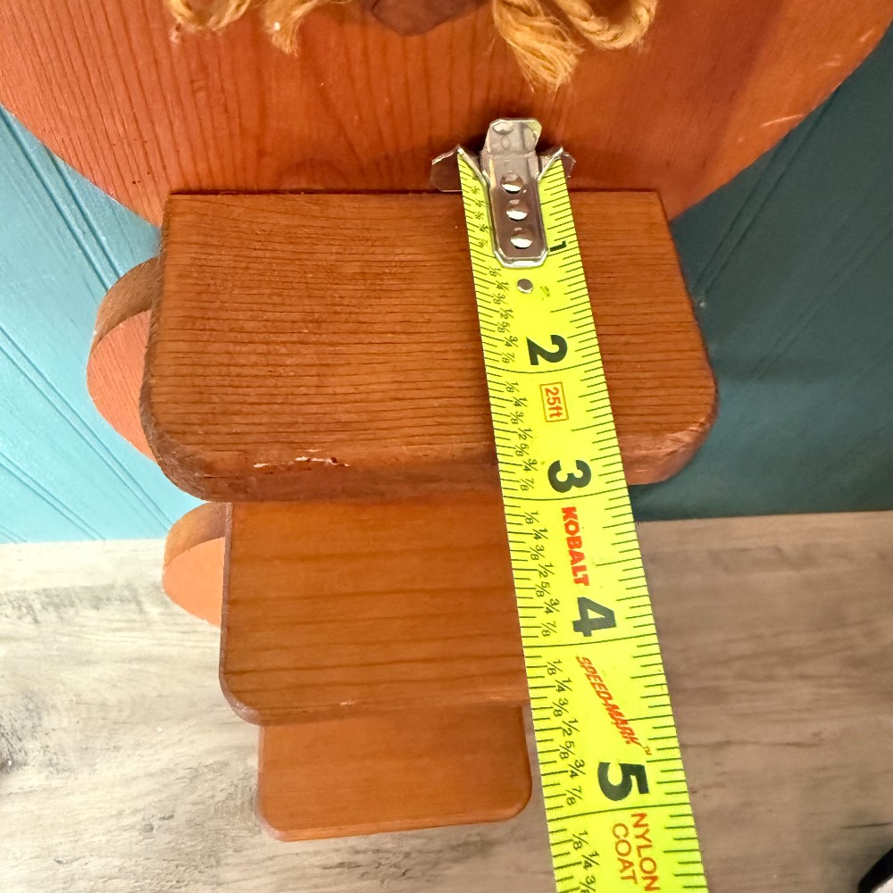 Wood Triple Heart Wall Shelf