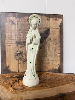 Irish Madonna Religious Figurine Porcelain