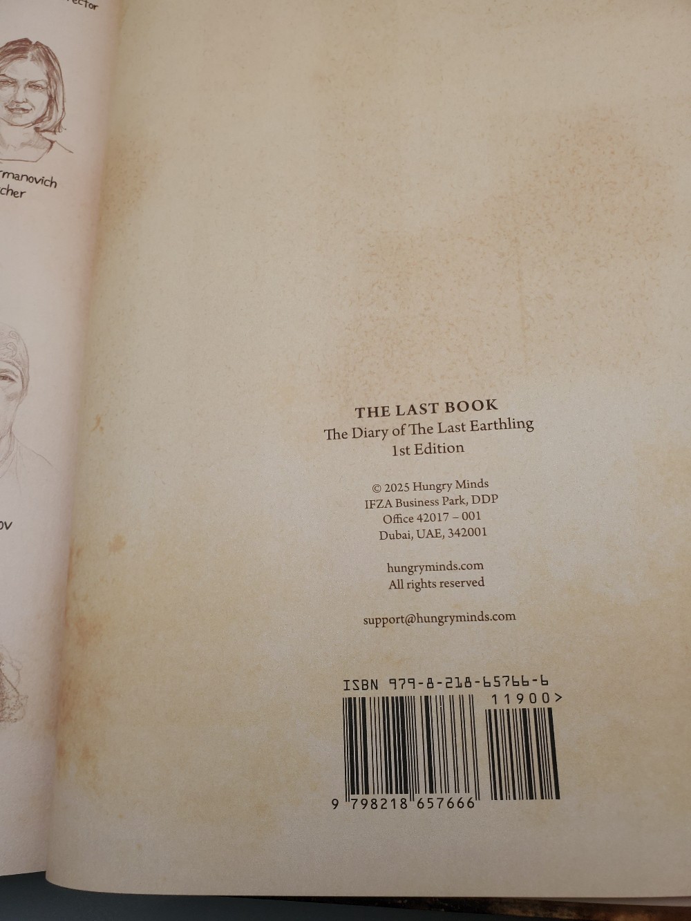 The Last Book The Diary of the Last Earthling