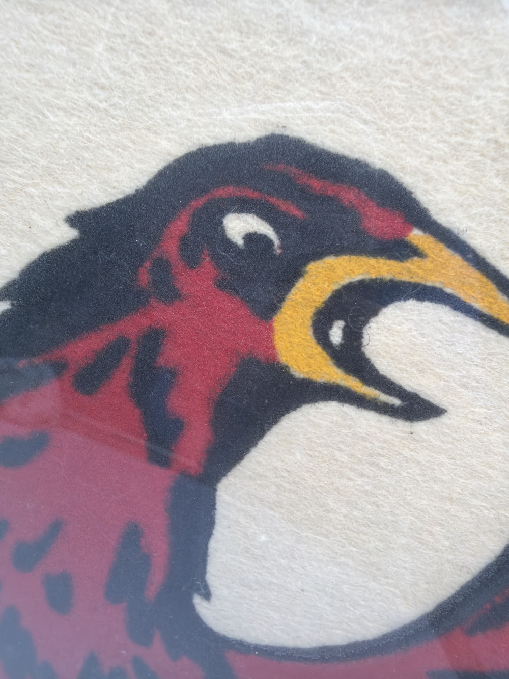 1960s USC Fighting Gamecock Framed Felt Art
