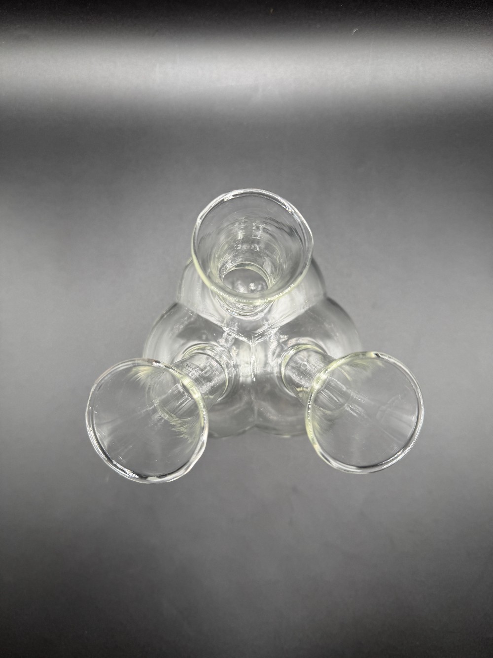 Vintage Clear Glass 3-Neck Cluster Bud Vase – Triple Neck Propagation Station
