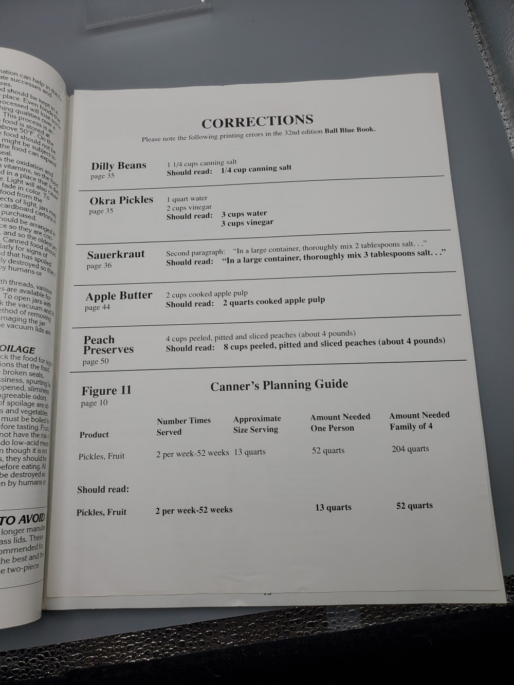 Ball Blue Book Guide to Home Canning and Freezing 1989