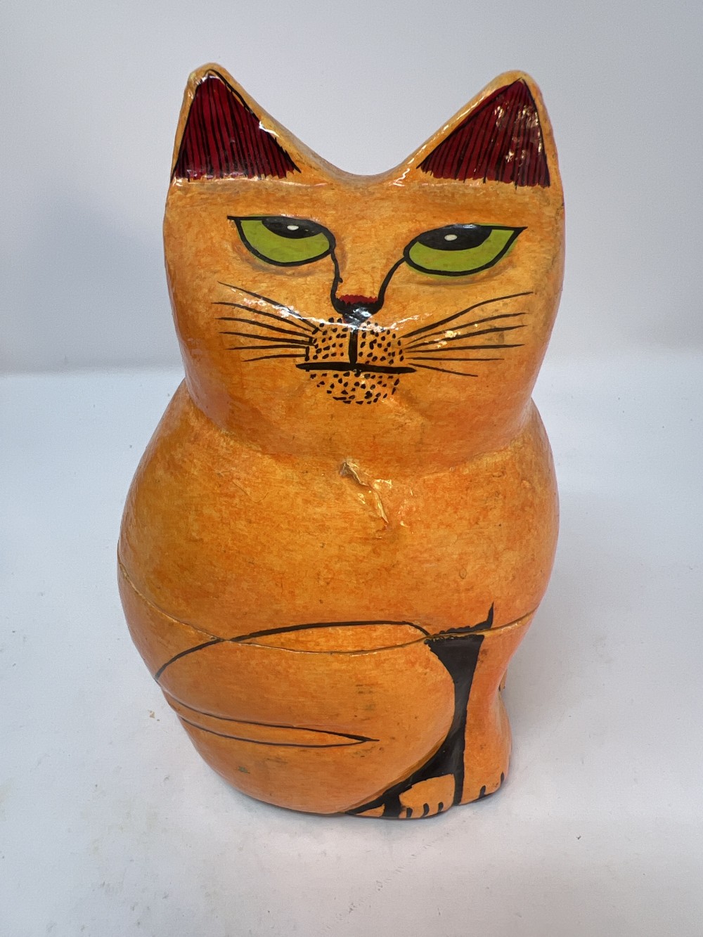 Harmony Ball Co Hand Painted Wooden Cat Box
