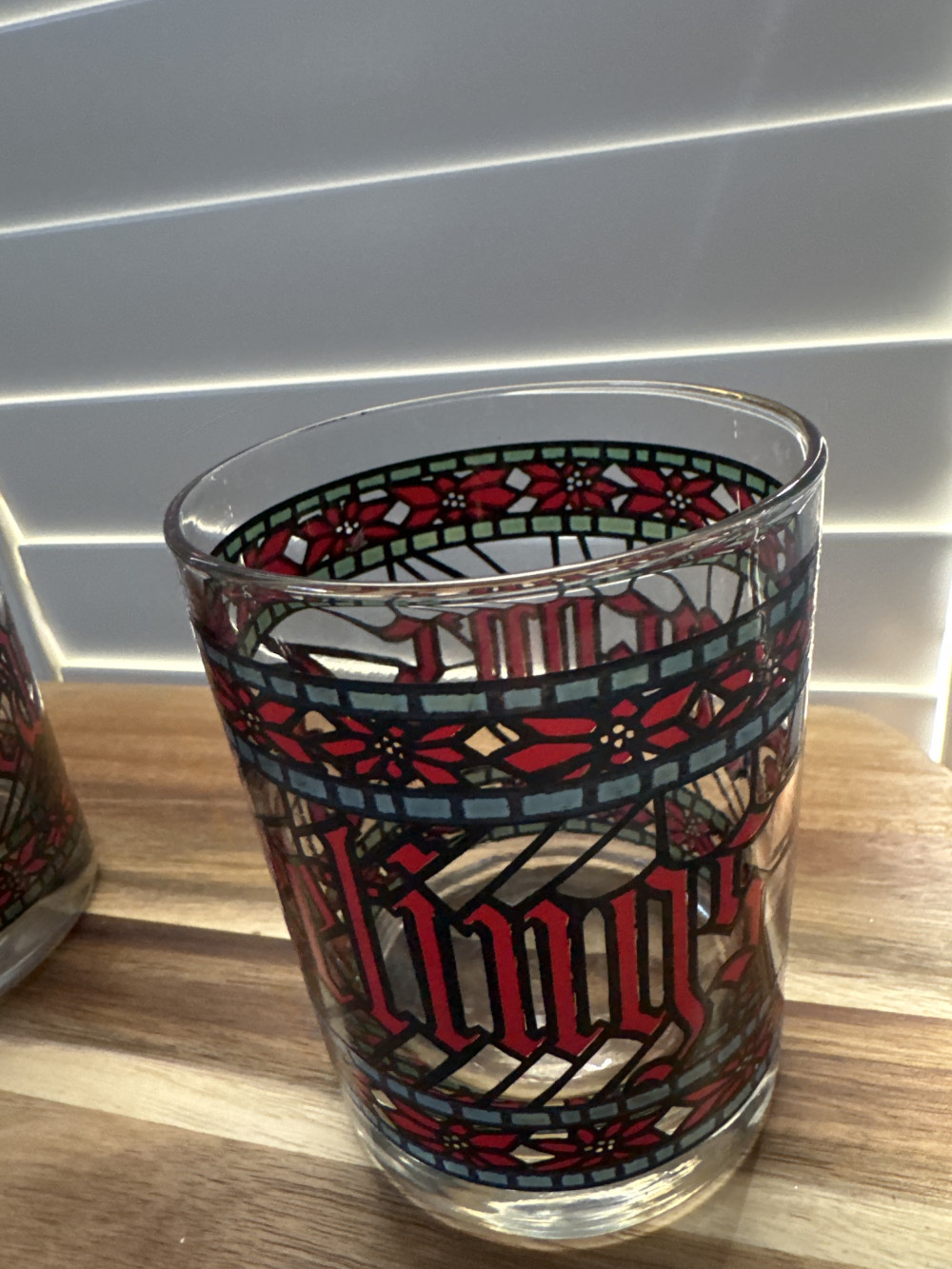 HOUZE HIGHBALL GLASSES,  STAINGLASS COLORS (3)