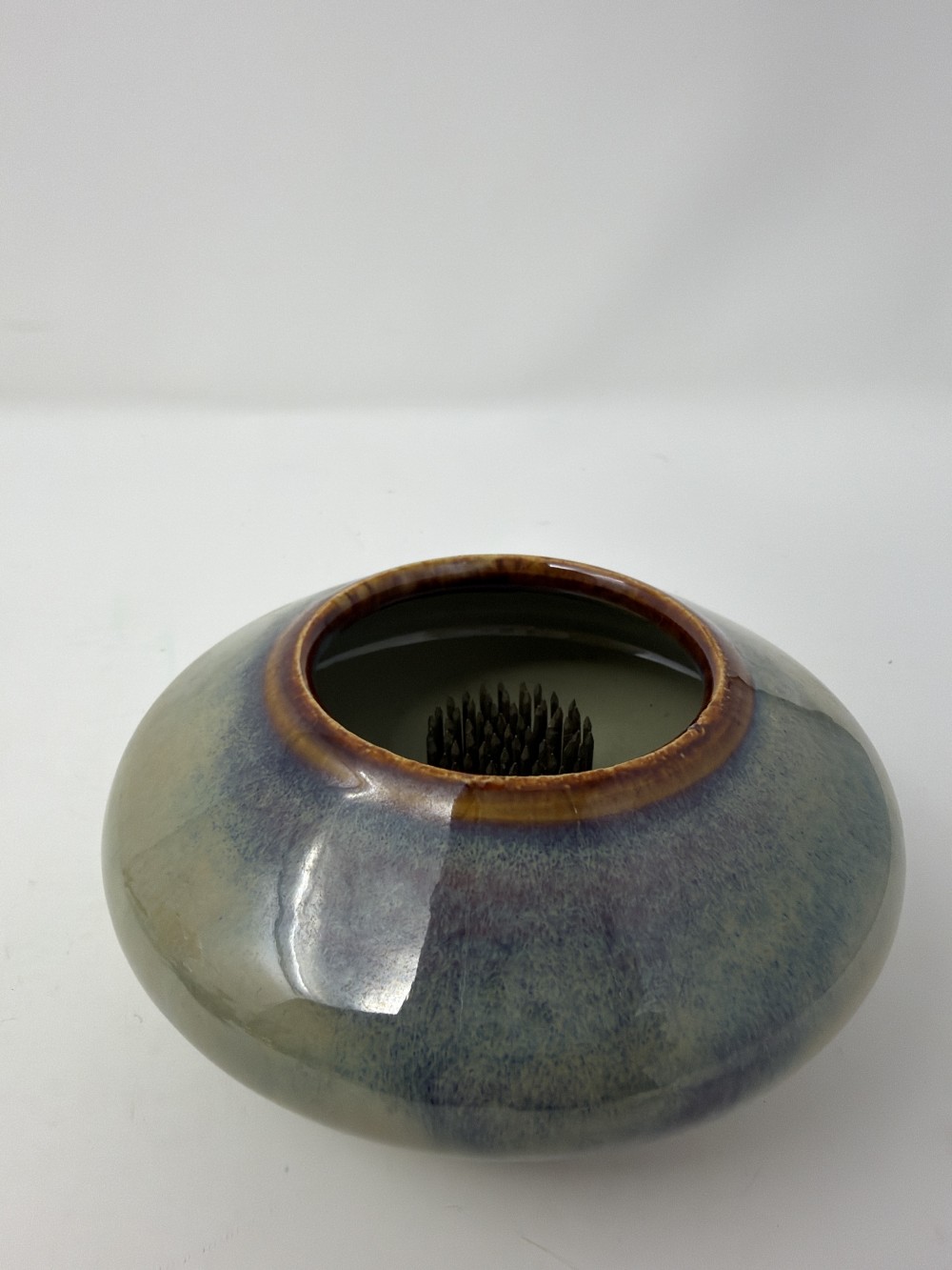 Studio Pottery Ikebana Flower Frog