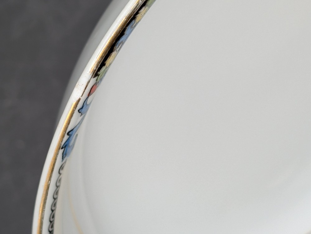 Vintage Noritake Glenora saucer+2 berry bowls as is