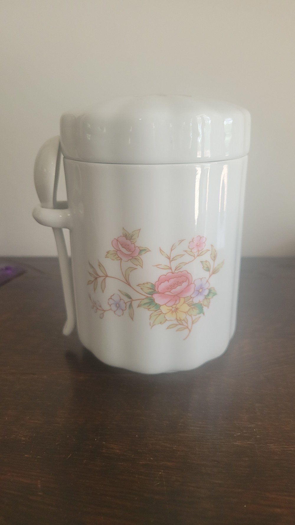 Vtg FTDA Porcelain Canister