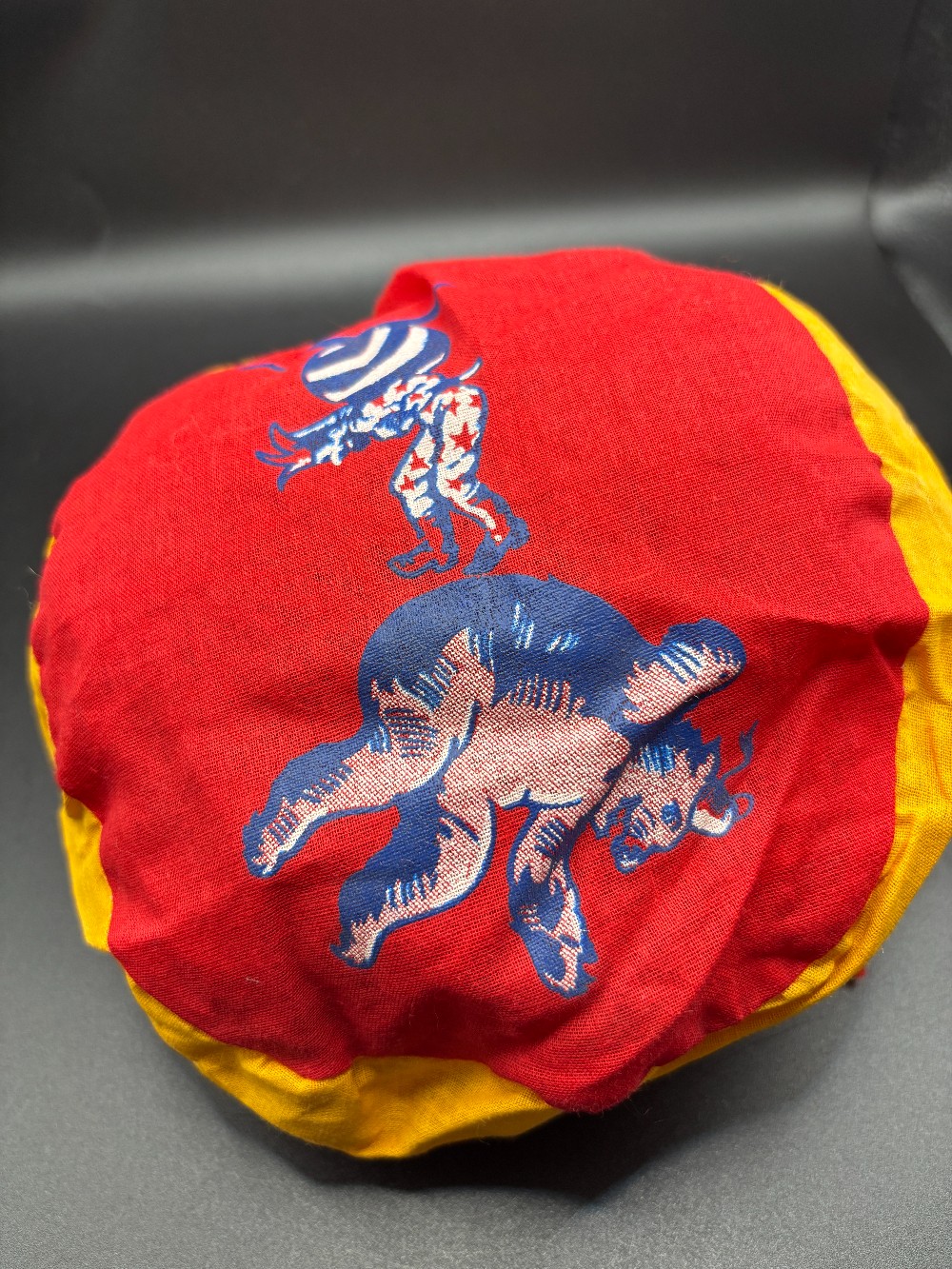 Collectible Moscow Circus hat red yellow blue Detroit 1989 Nov. 6-12
