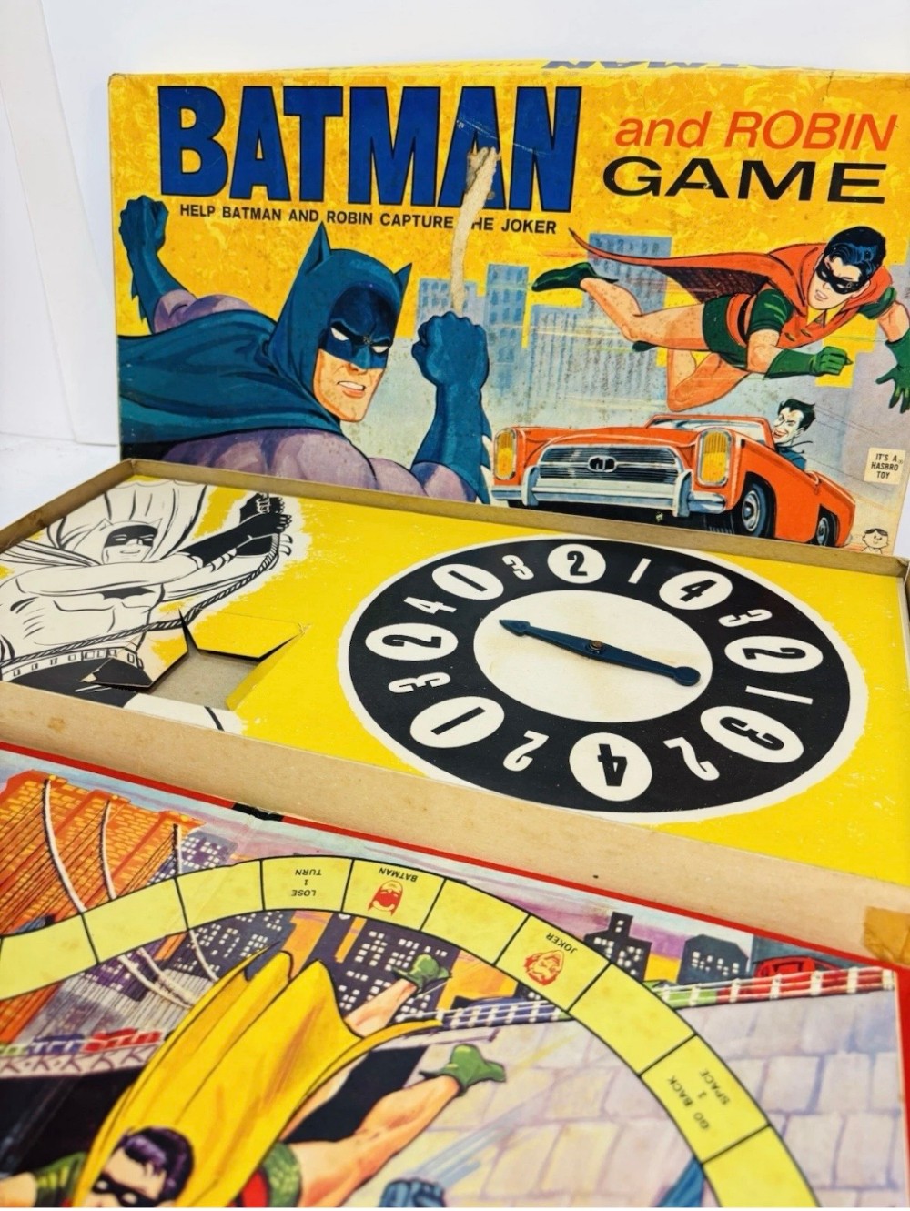 Board Game Hasbro Batman and Robin Capture the Joker No. 2685 Vintage 1965 DC Comics