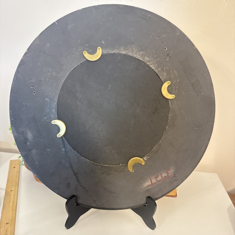 Hand-Painted Floral Round Wall Mirror
