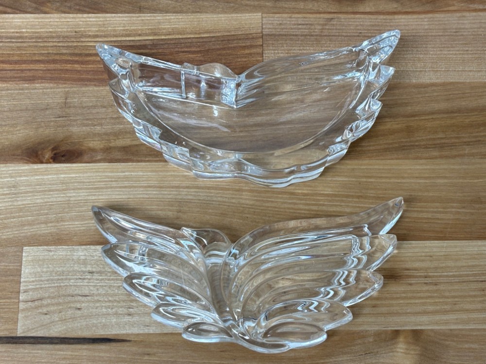 Crystal Hummingbird Trinket Box Clear Glass Bird Jewelry Box with Lid