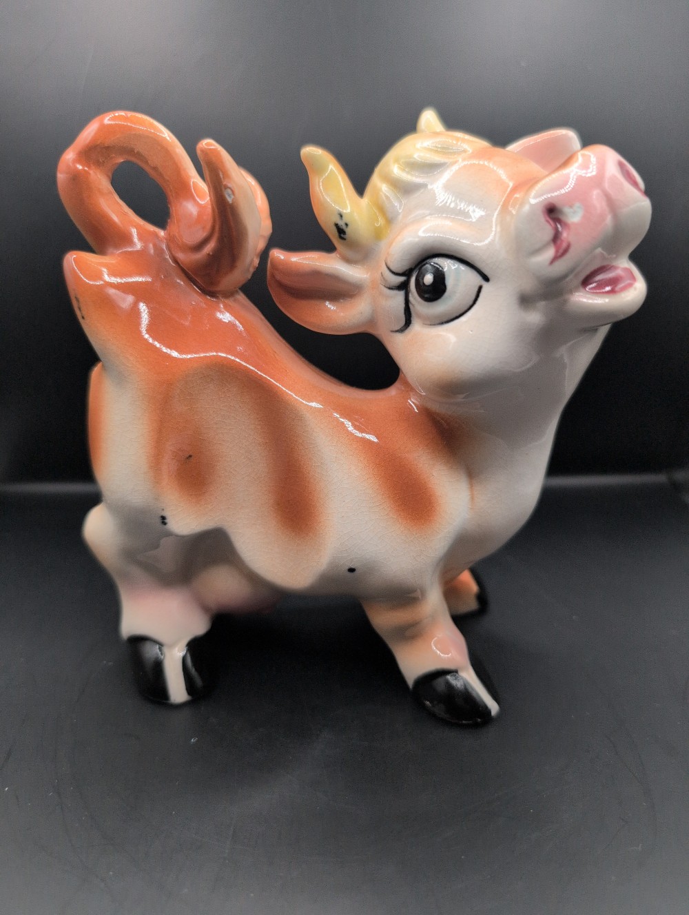 Vintage 1960's Betsy Cow - Ceramic Figurine -  Made In Japan, as is