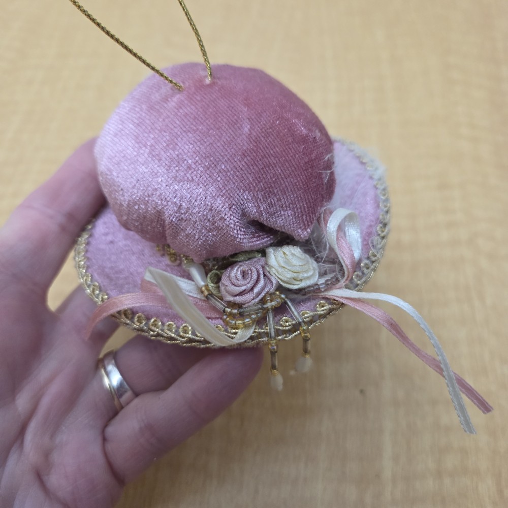 Vintage Victorian Millenary Hat Ornament