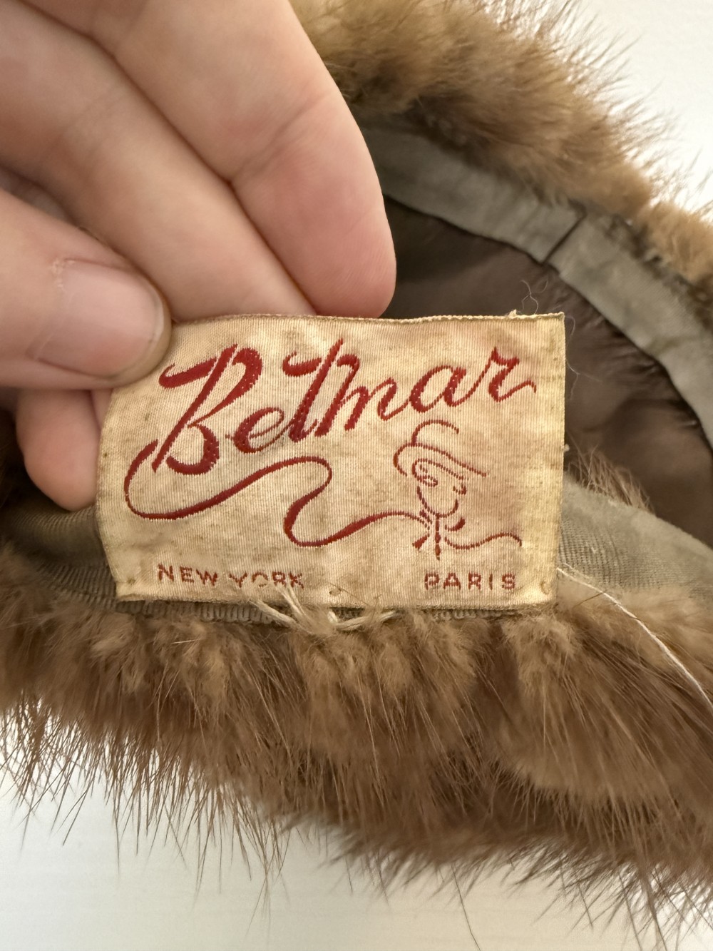 Vintage Betmar mink hat