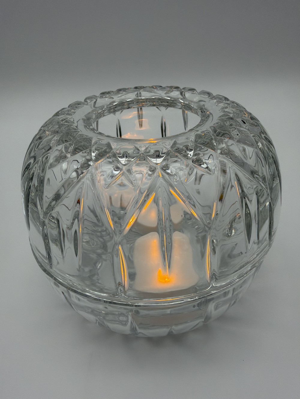 Indiana Glass for HOMCO Crystal Ball Fairy Lamp