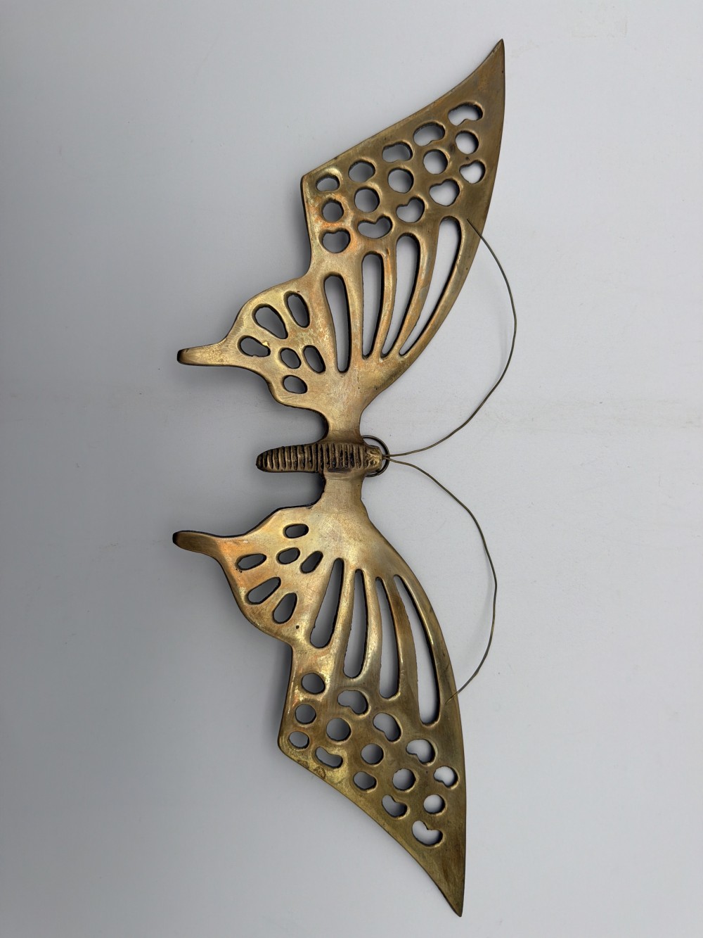 Set of 3 Vintage Brass Butterflies
