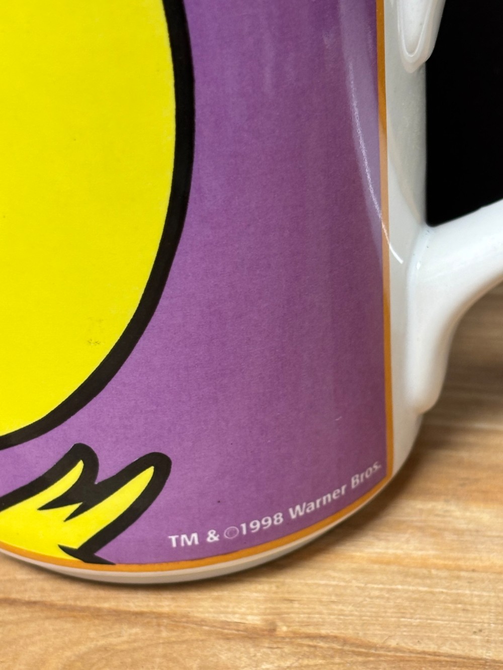 Vintage 1998 Looney Tunes Tweety Bird Coffee Mug Gibson Warner Bros