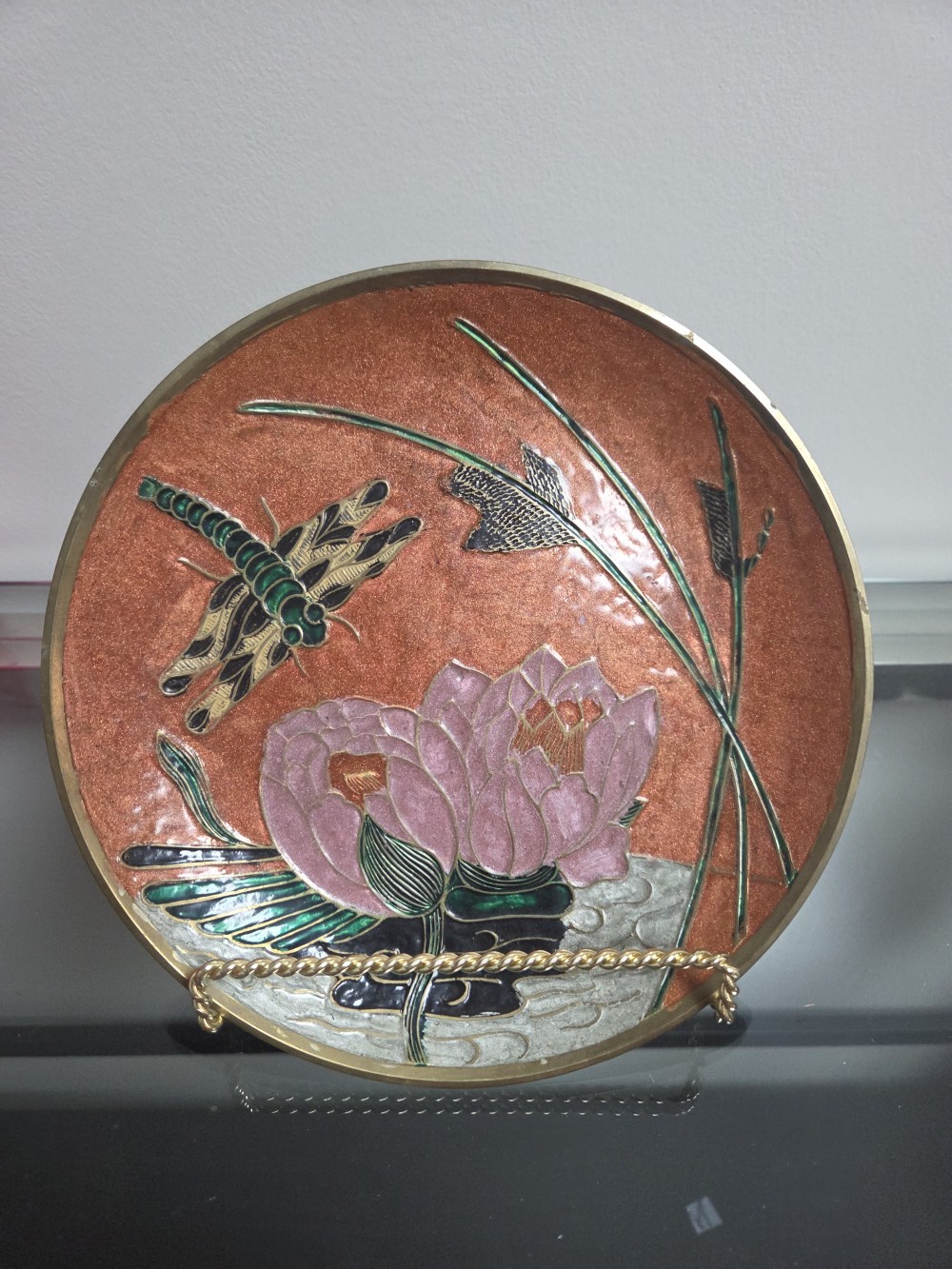 Vintage Cloisonne Plate