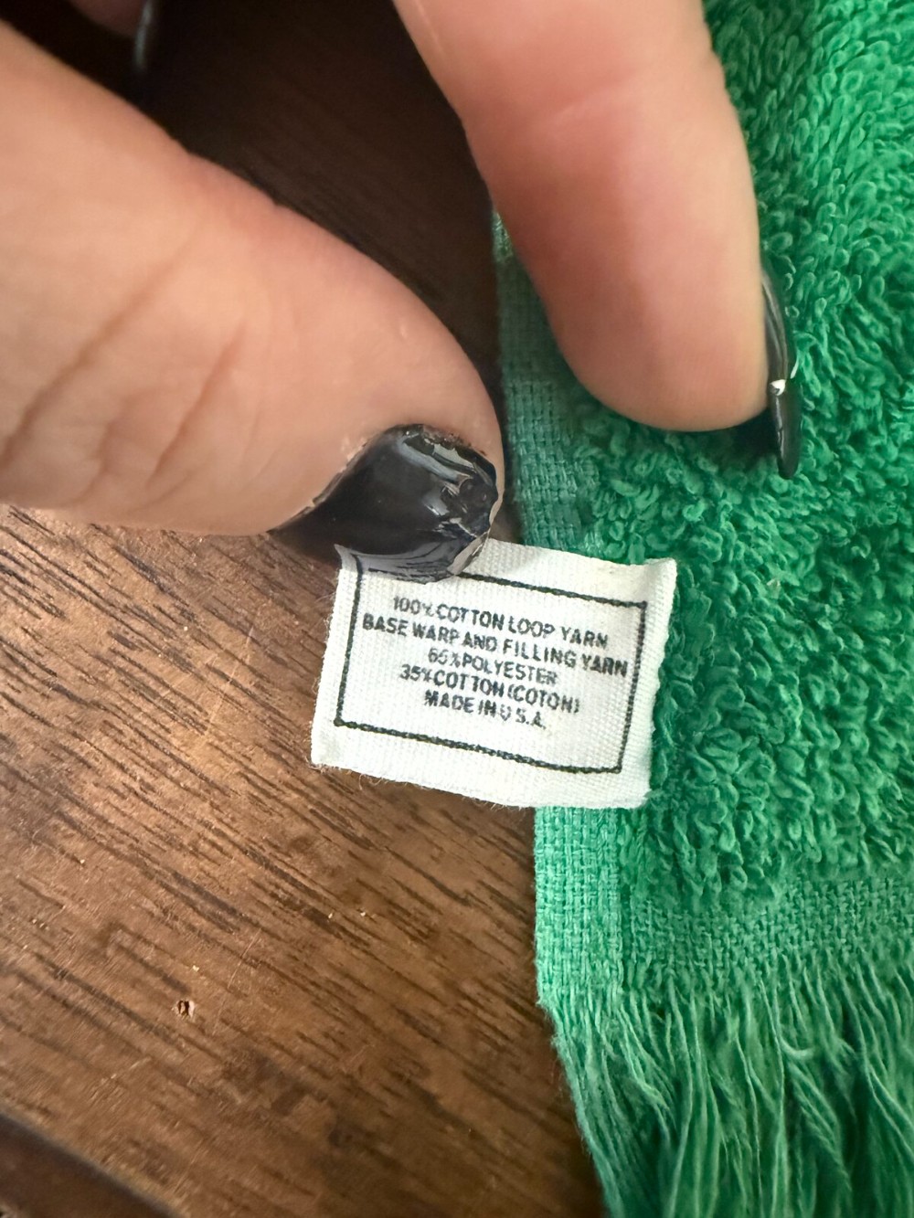 Tom Roe Green Hand Towel Embroidered Candle Lantern