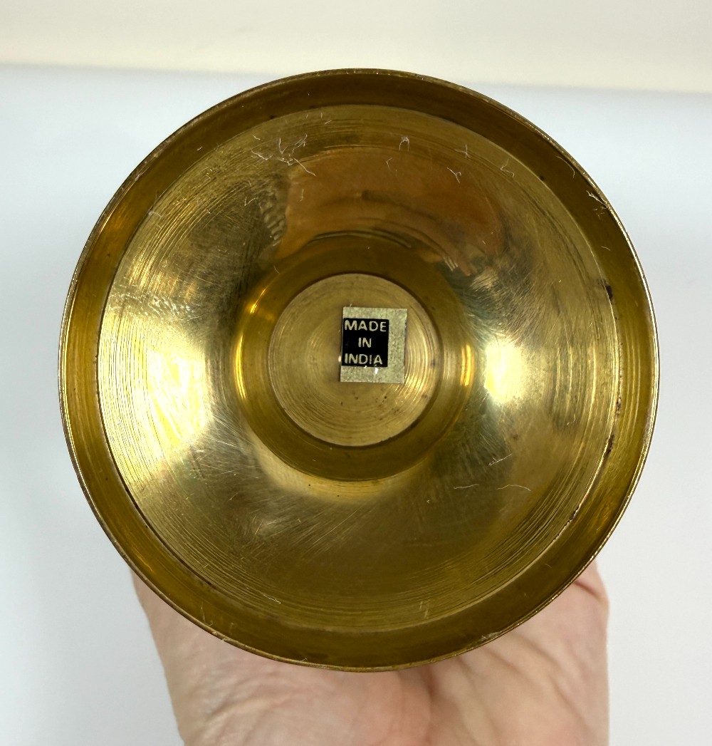 Brass Candle Holder Goblet