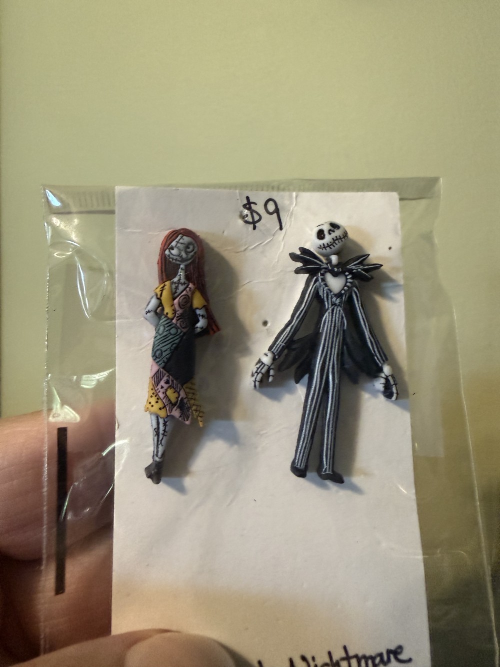 Earrings- Sally & Jack Studs Nightmare Before Christmas